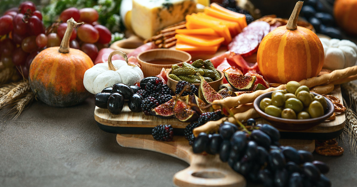 Fall Grazing Table at Wedding