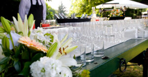 wedding event champagne glasses
