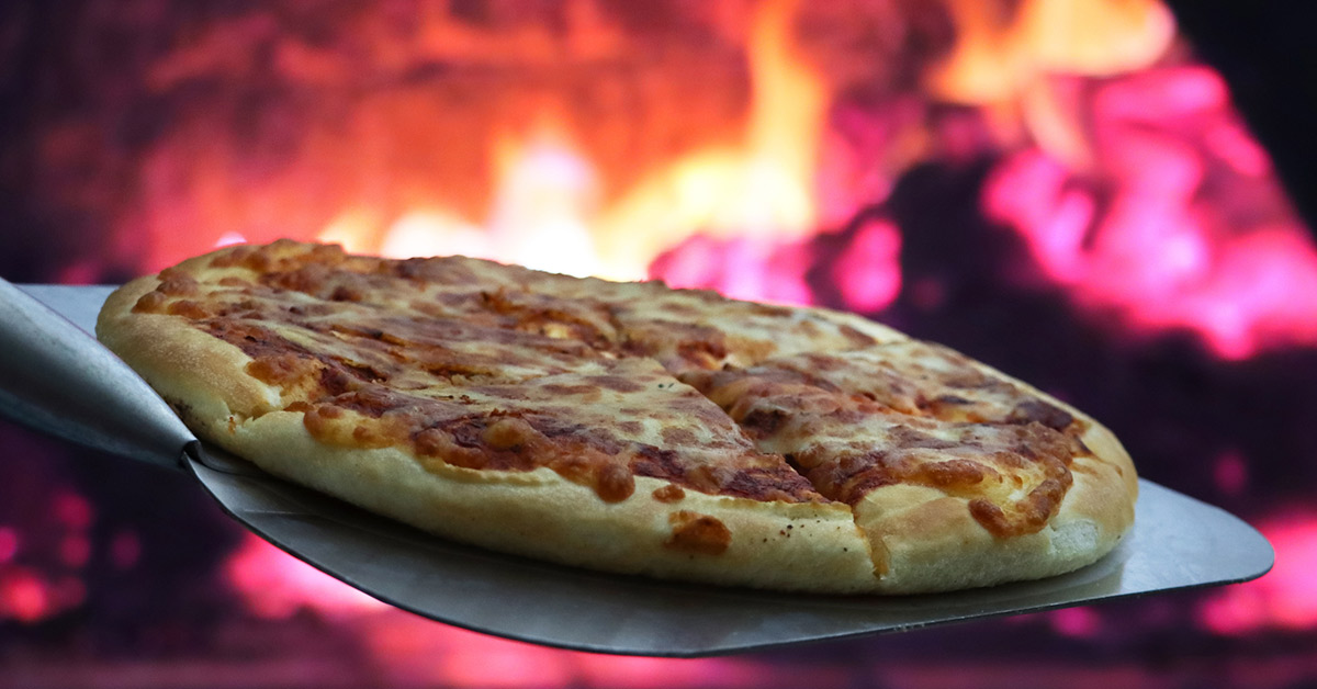 Wood Fired Pizza at Wedding