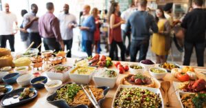 catered team lunch