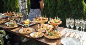 graduation party with catering