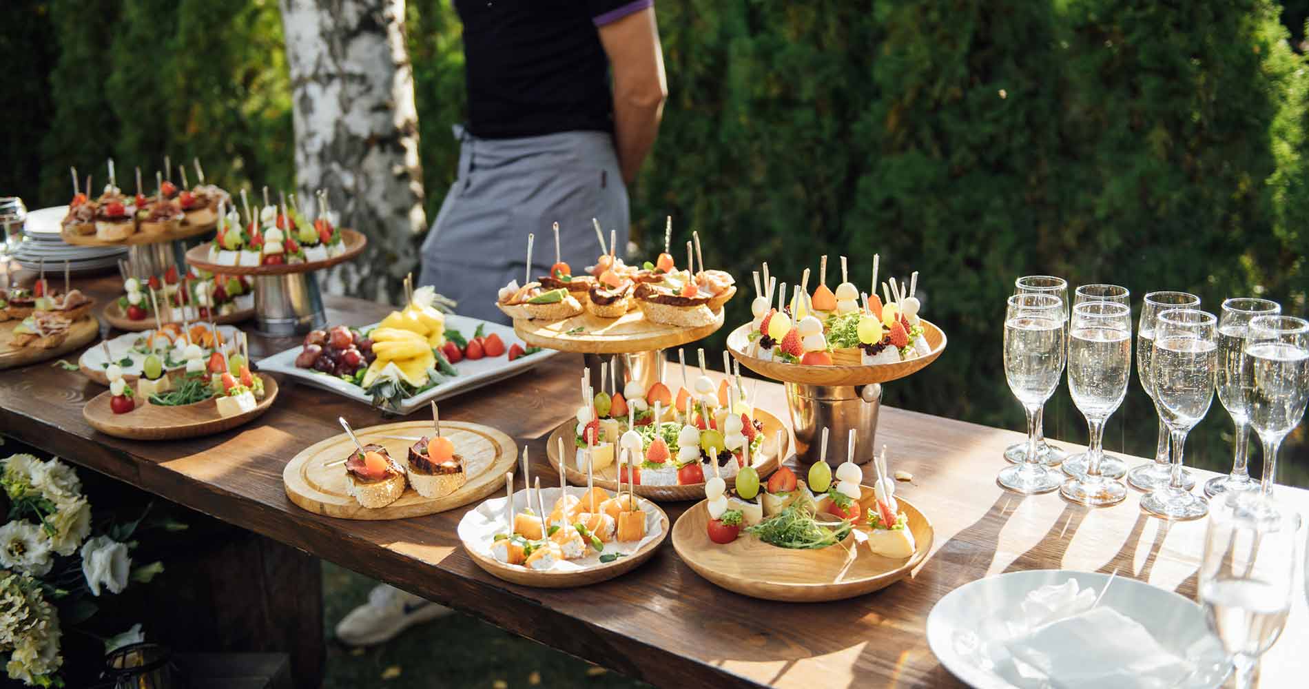 graduation party with catering