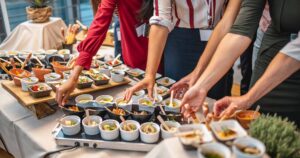 interactive food station catering