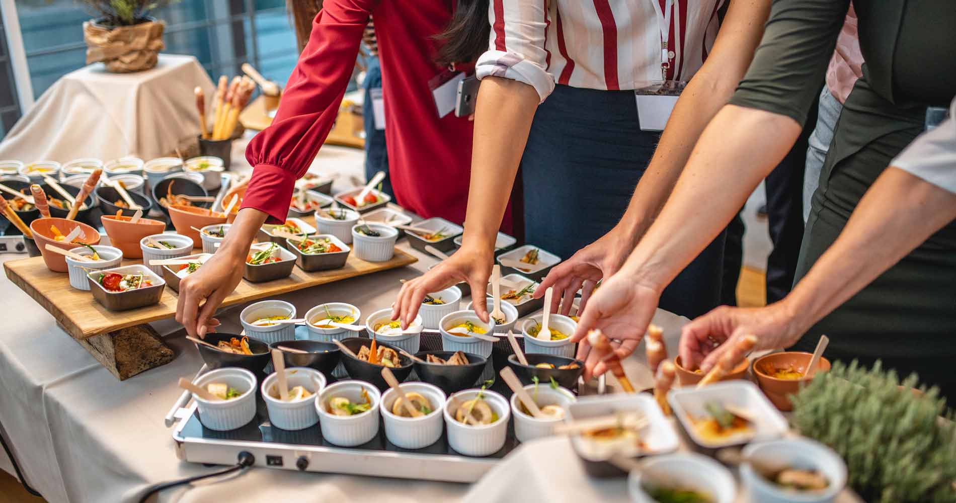 interactive food station catering