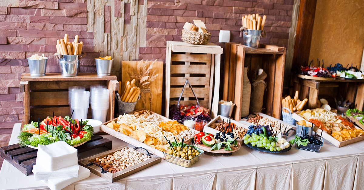 Fall wedding catering foods